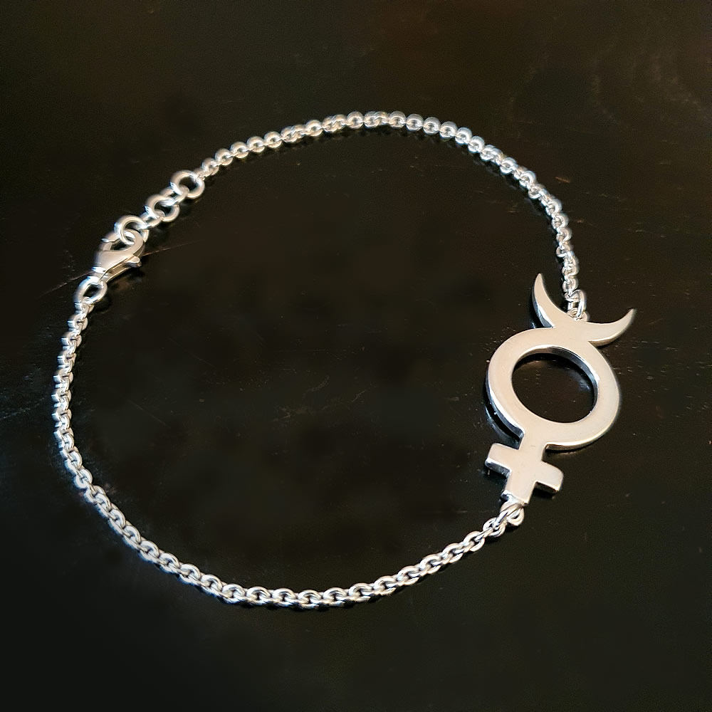 Frank Verspoor, messenger bracelet silver mercurius collection
