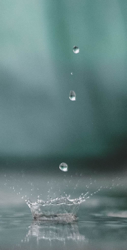 Red Yellow Blue Silk Road Exhibition, water drops